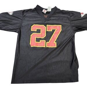 Kansas City Chiefs Football Jersey Boys L Distressed NFL Larry Johnson 27